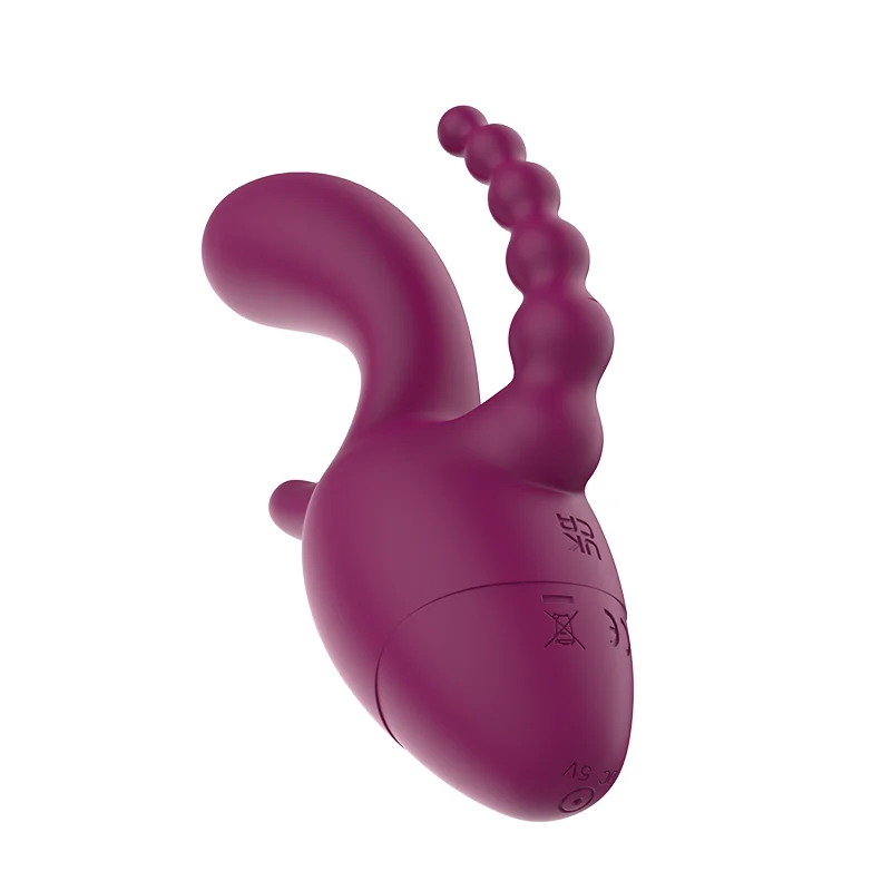 Detalhe dos três pontos de estímulo do vibrador A0182